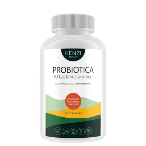 Probiotica 9,6 Miljard CFU – 10 bacteriestammen (Kenzi) 100 capsules – Vegan