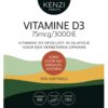 Vitamine D3 – 75 mcg: 3000iu Kenzi 100 softgels